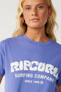 Ripcurl Women’s Surf Puff Party Pack Relaxed Tee, front detail