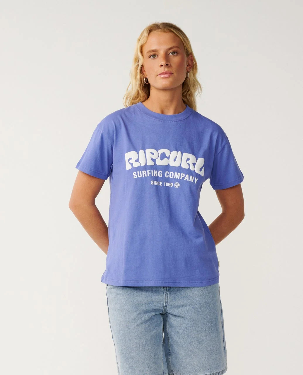 Ripcurl Women’s Surf Puff Party Pack Relaxed Tee, front view