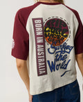 Ripcurl Women’s Surf The World Boxy Tee, back detail
