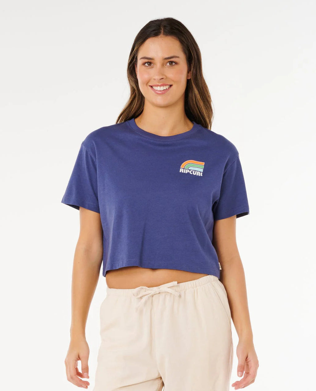 Ripcurl Women’s Surfside Cropped Tee, product view 1
