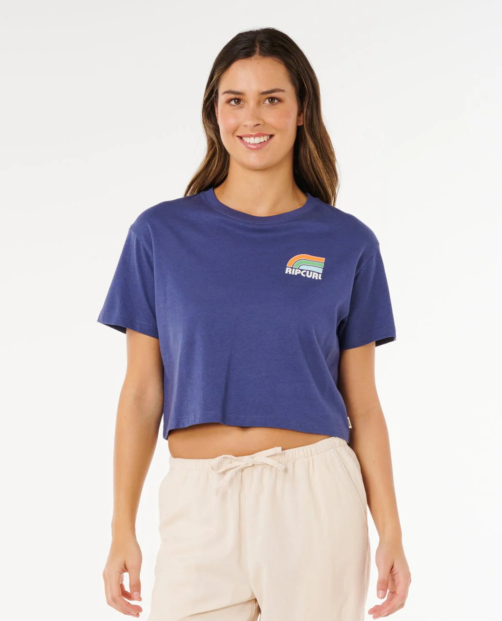 Ripcurl Women’s Surfside Cropped Tee, product view 1