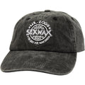 Sex Wax 6 panel cap in black and slate with embroidered logo