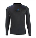 Sola men’s long sleeve rash vest in black
