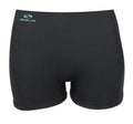 Sola women’s 2mm neoprene shorts, front view