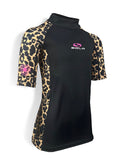 Sola women’s short sleeve rash vest in Jaguar