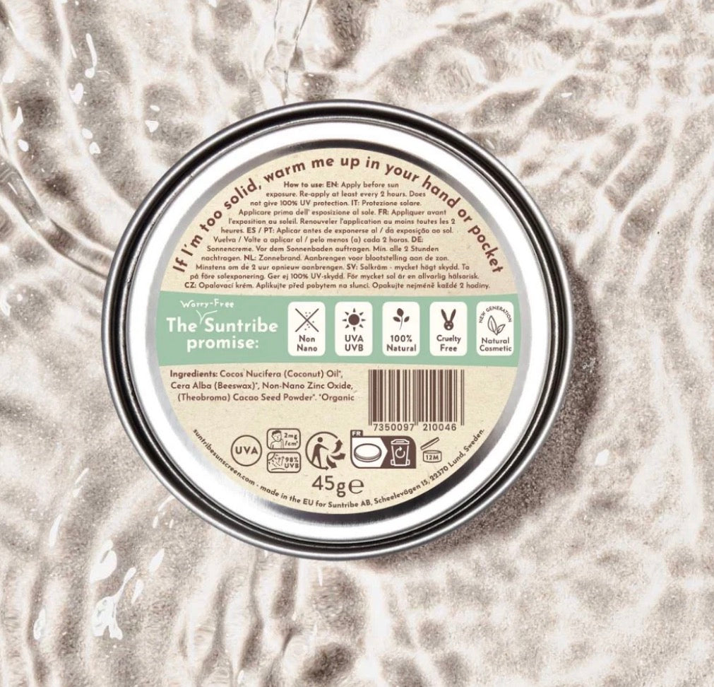 Suntribe Zinc Sunscreen Cocoa Tint SPF 50, product view 2