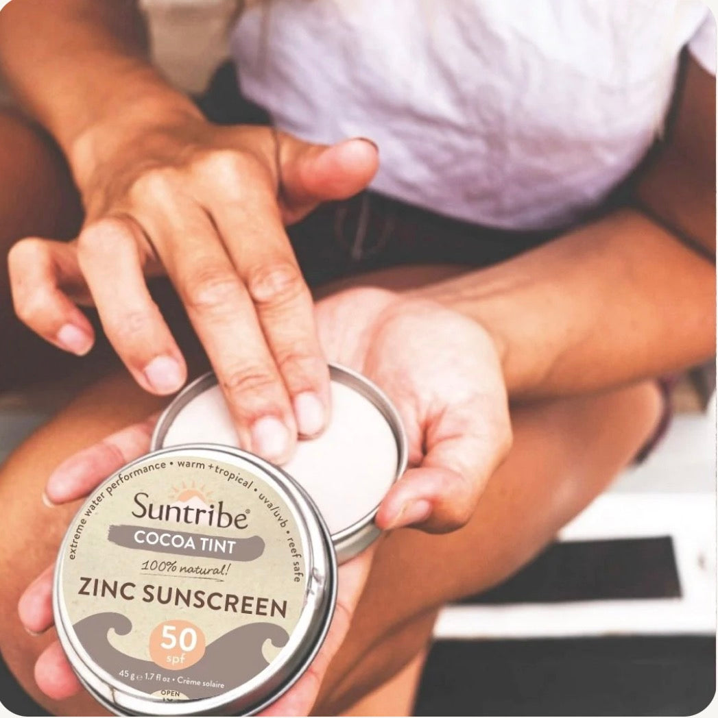 Suntribe Zinc Sunscreen Cocoa Tint SPF 50, product view 3