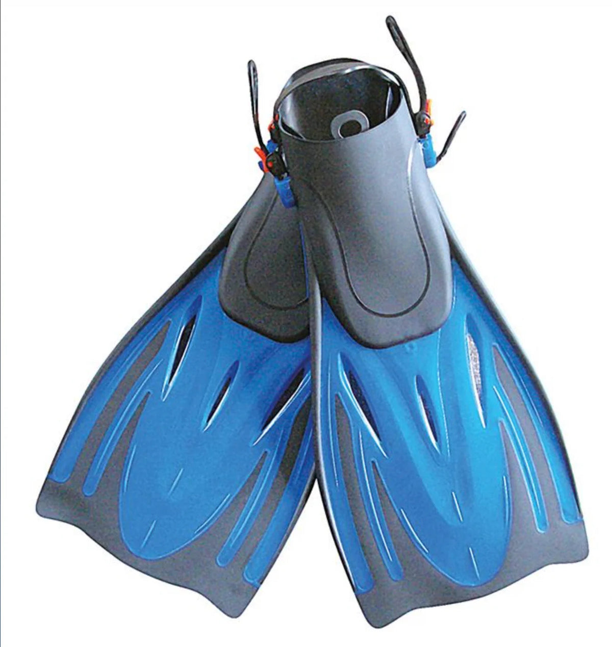 Vision open heel dive fins with adjustable straps