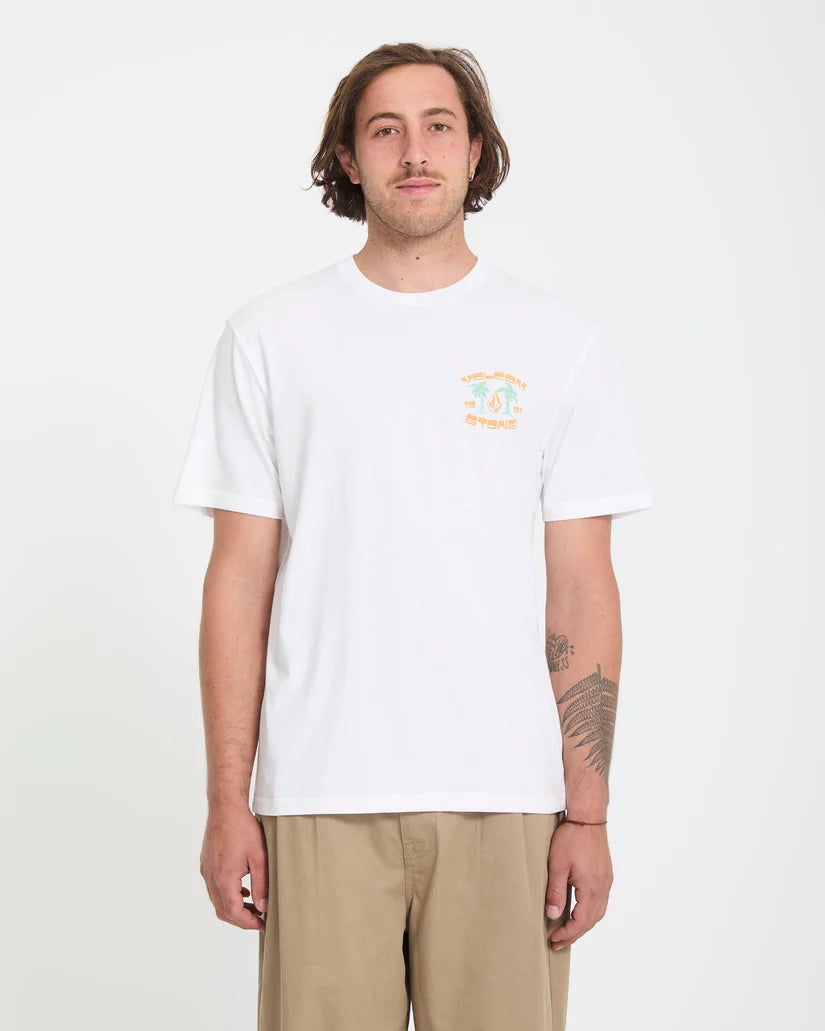 Volcom 91 Palm T-Shirt in white, product view 1