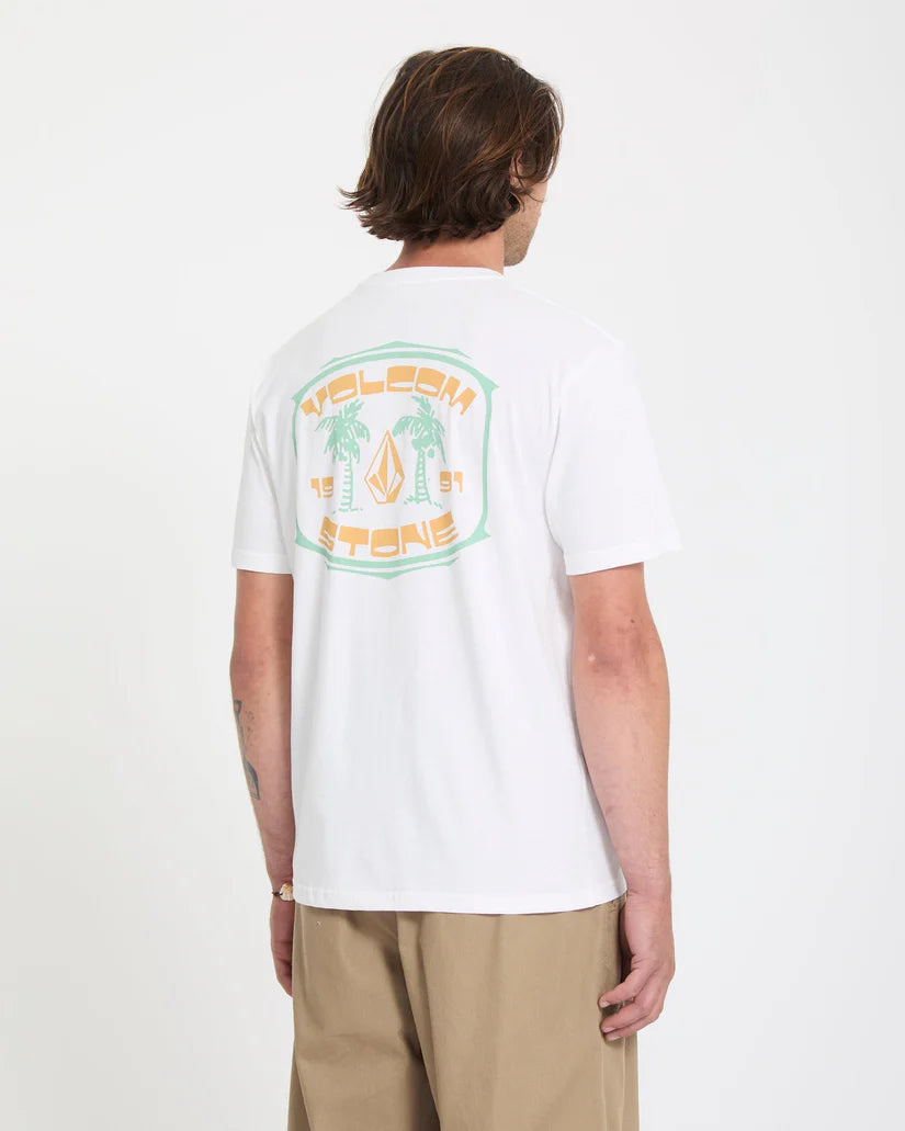Volcom 91 Palm T-Shirt in white, product view 2