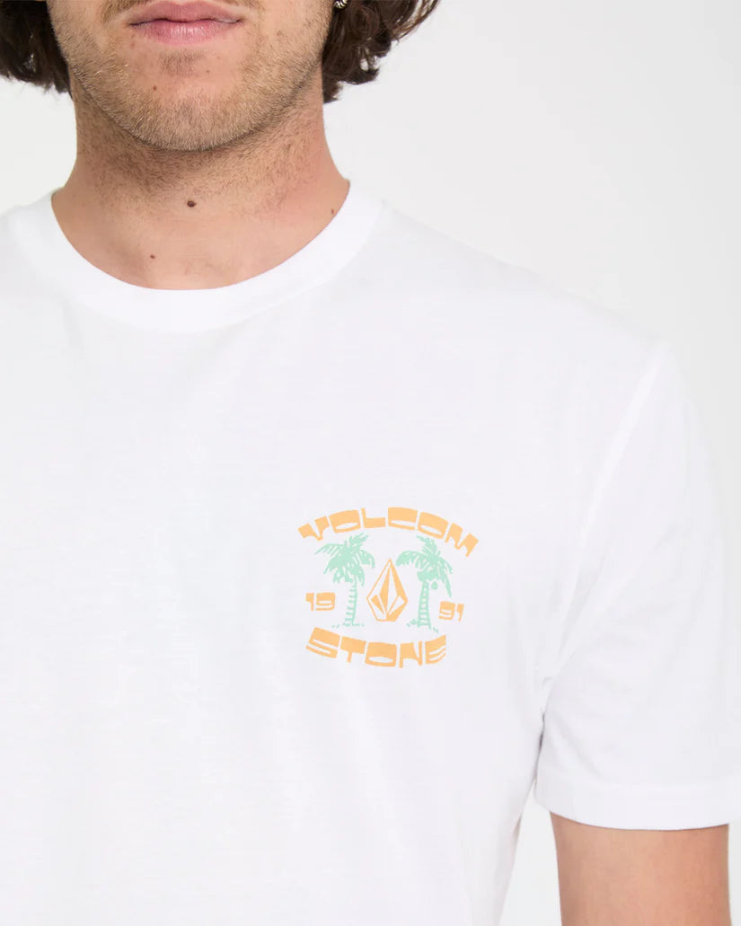 Volcom 91 Palm T-Shirt in white, product view 3