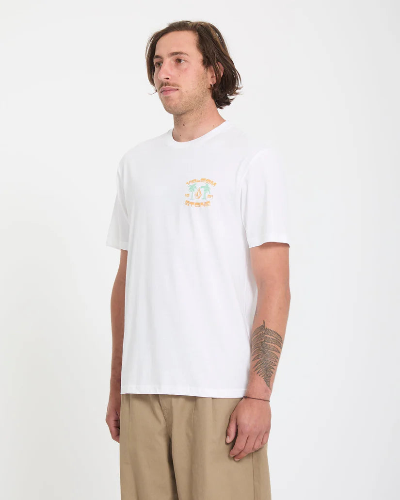 Volcom 91 Palm T-Shirt in white, product view 4