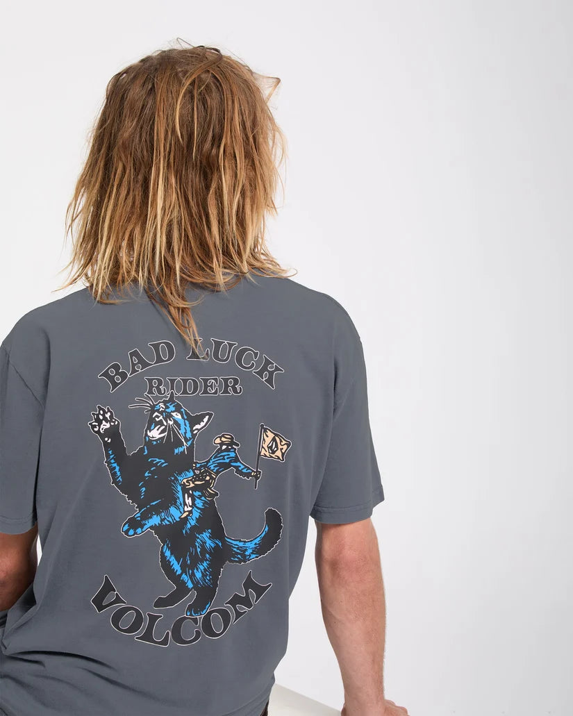 Volcom Bad Luck Tee, model back view