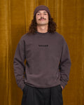 Volcom Big Stone Crew in Raisin, model front view