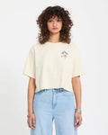 Volcom Bruno Lucas Crew Tee in Off White, product view 1