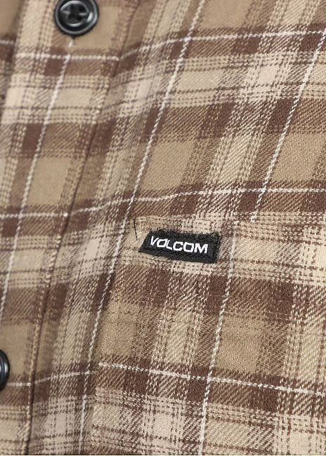 Volcom Caden Plaid Shirt, chest detail