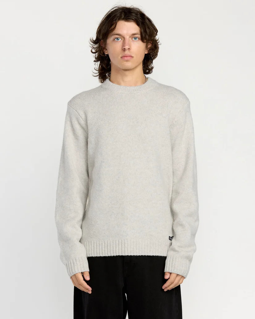 Volcom Edmonder II Sweater in Dirty White, front view