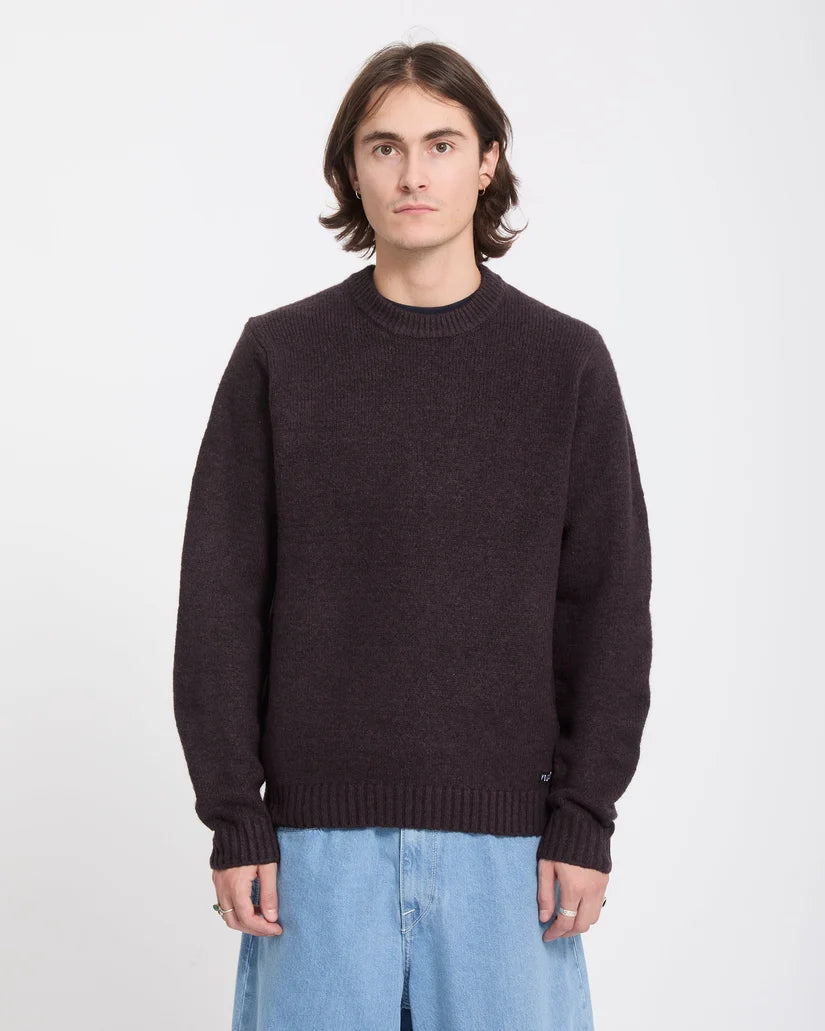 Volcom Edmonder II Sweater in Raisin, front view