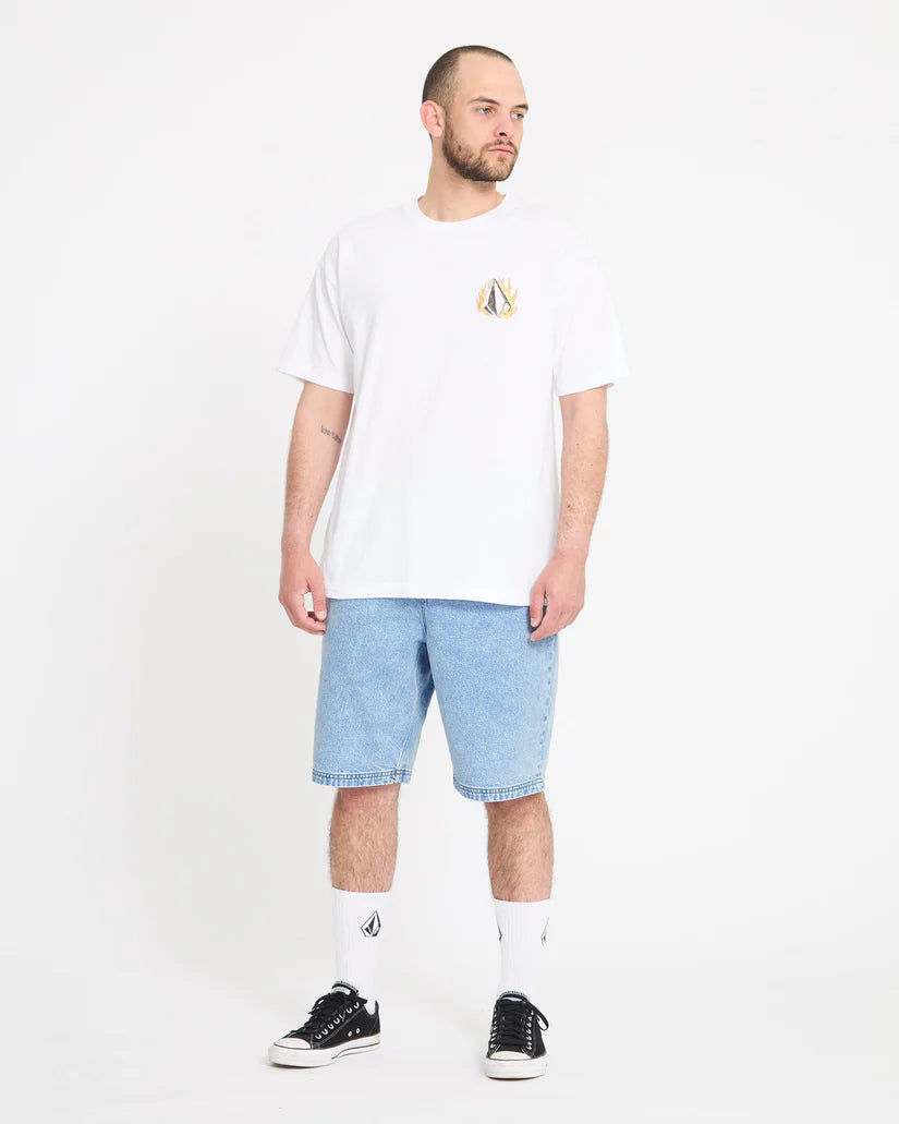 Volcom Freazy 22 inch Denim Short in Pale Aqua, product view 1