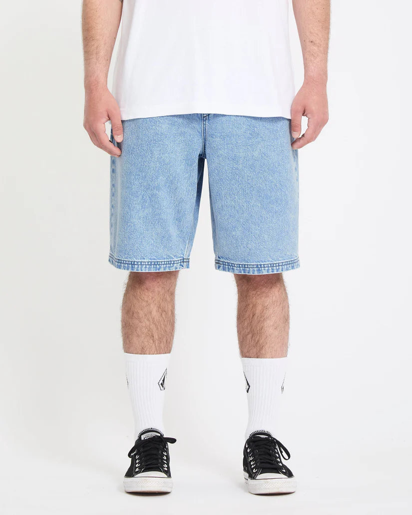 Volcom Freazy 22 inch Denim Short in Pale Aqua, product view 2