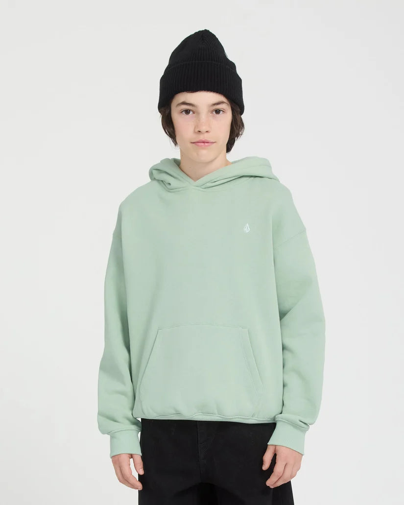 Volcom Full Stone Beanie for kids in black, model view