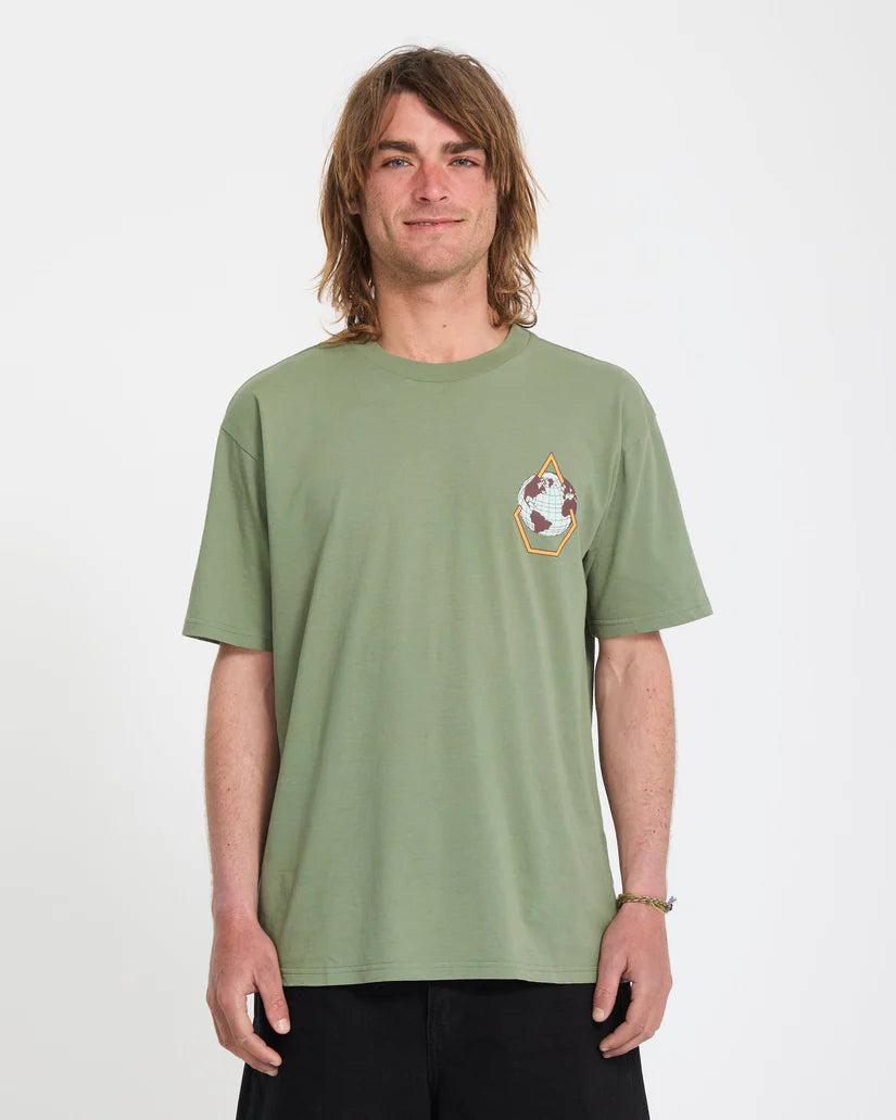 Volcom Globular T-Shirt in Brolive, product view 1
