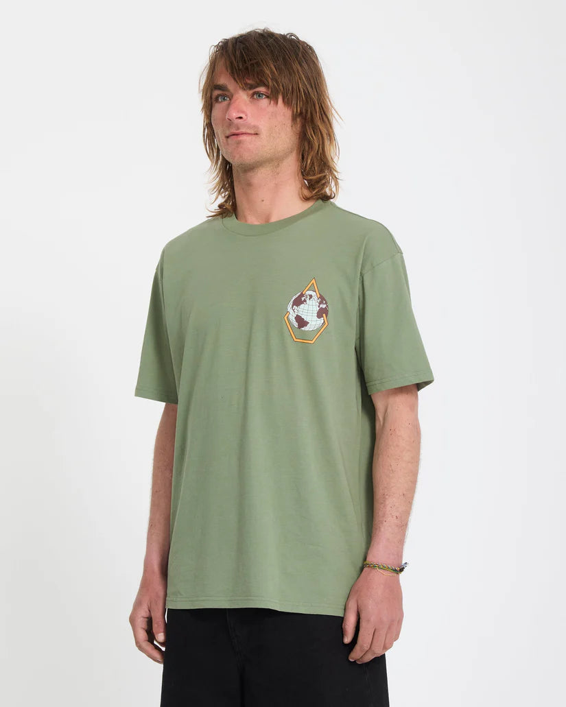 Volcom Globular T-Shirt in Brolive, product view 3