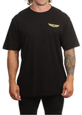 Volcom High Flyer Tee in black, front view