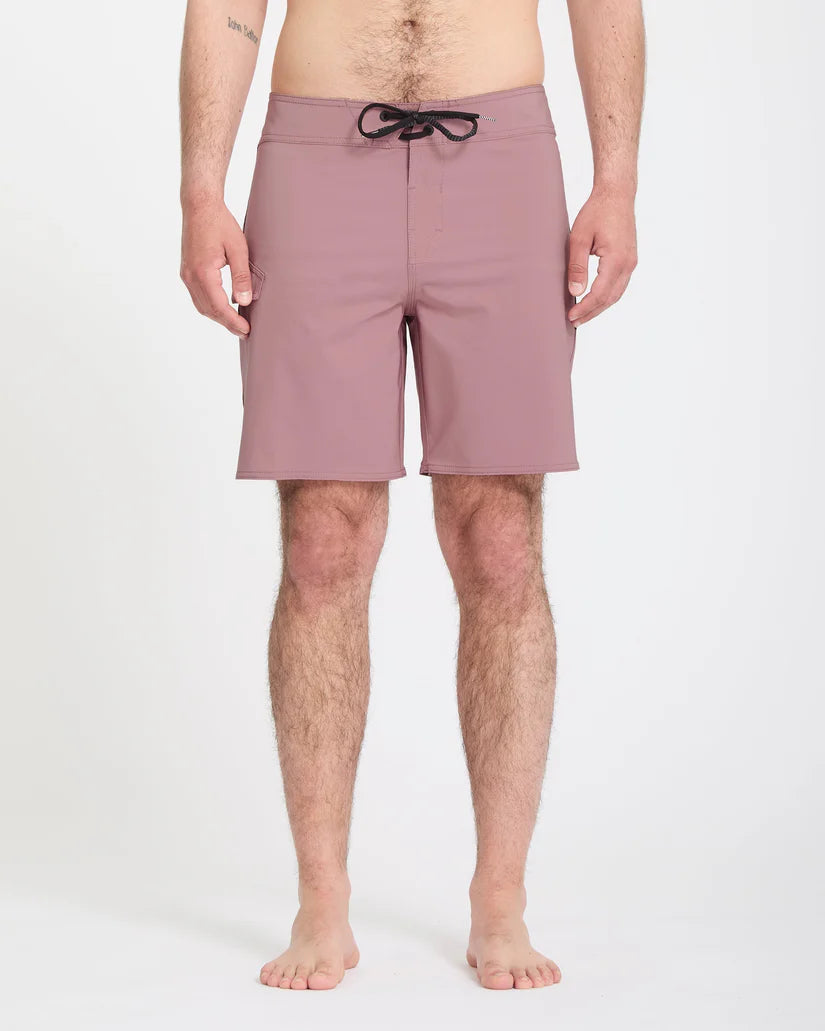 Volcom Lido Solid Mod 18 inch Boardshort in Stone Rose, product view 1