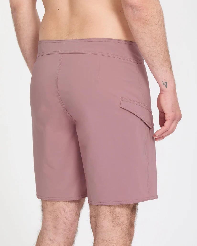 Volcom Lido Solid Mod 18 inch Boardshort in Stone Rose, product view 3