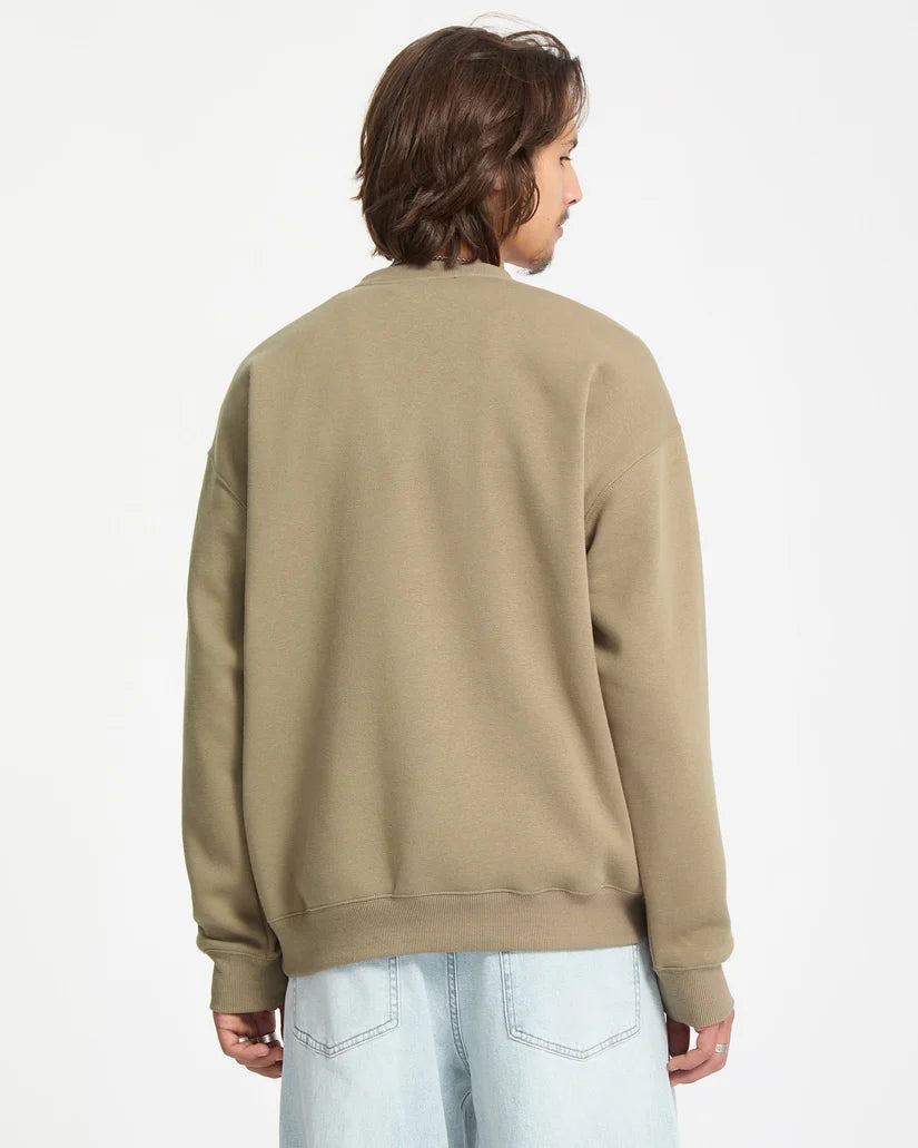 Volcom Single Stone Crew in Brindle, back view