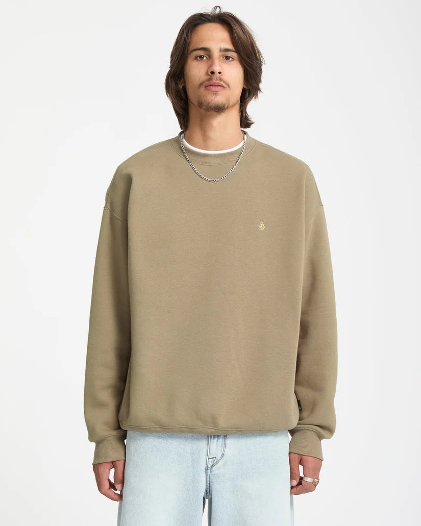 Volcom Single Stone Crew in Brindle, front product view
