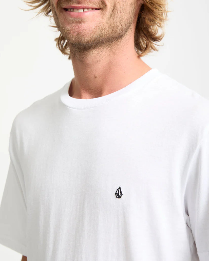 Volcom Stone Blanks T-Shirt - White, back view