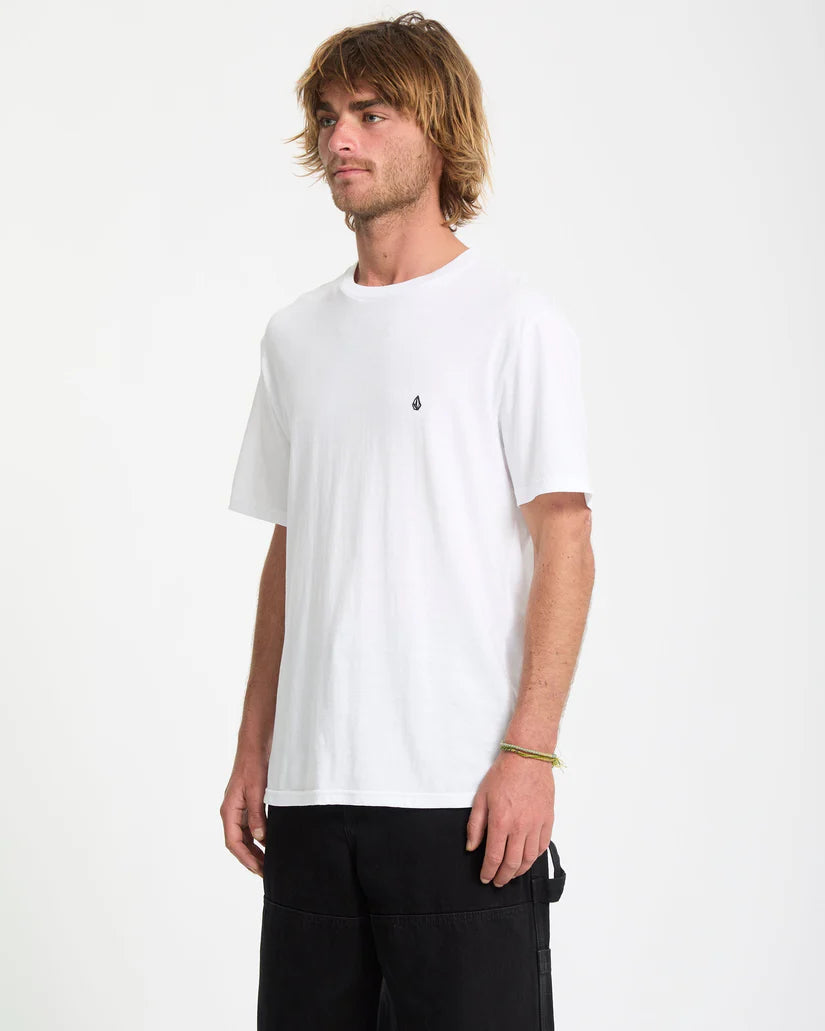 Volcom Stone Blanks T-Shirt - White, front view