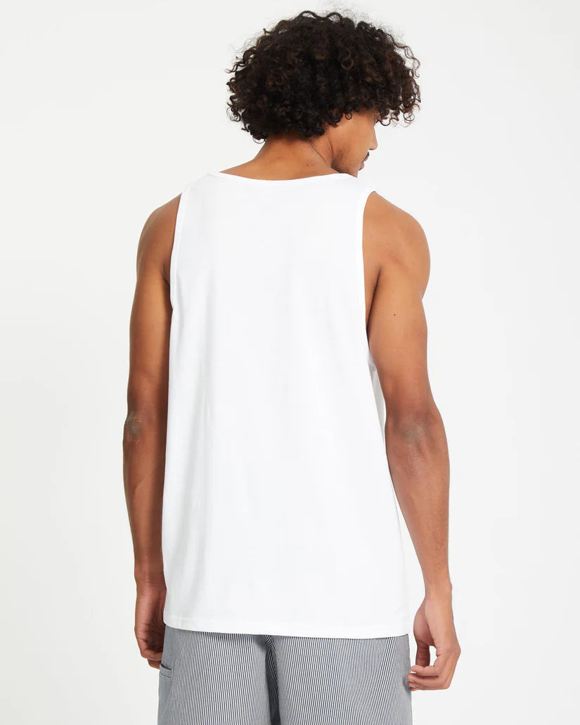 Volcom Stone Blanks Tank Top in white, product view 2