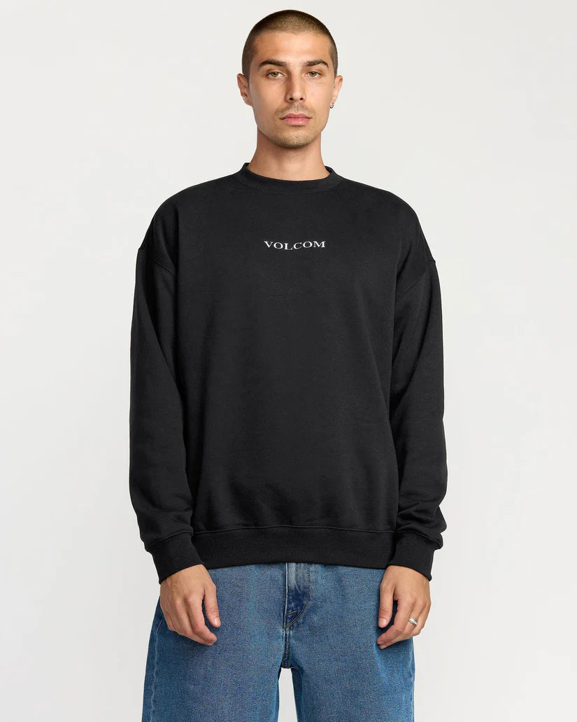 Volcom Stone Sweatshirt in black, product view 1