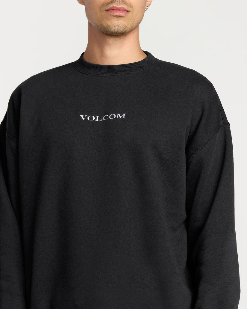 Volcom Stone Sweatshirt in black, product view 3