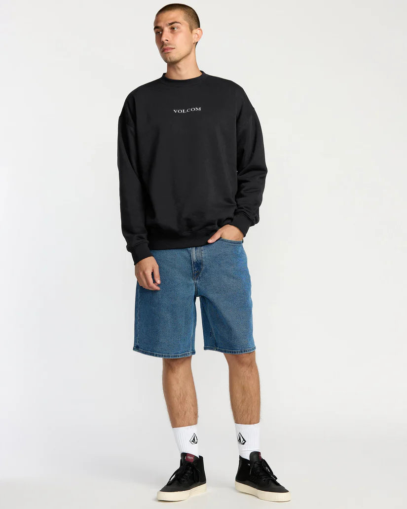 Volcom Stone Sweatshirt in black, product view 4