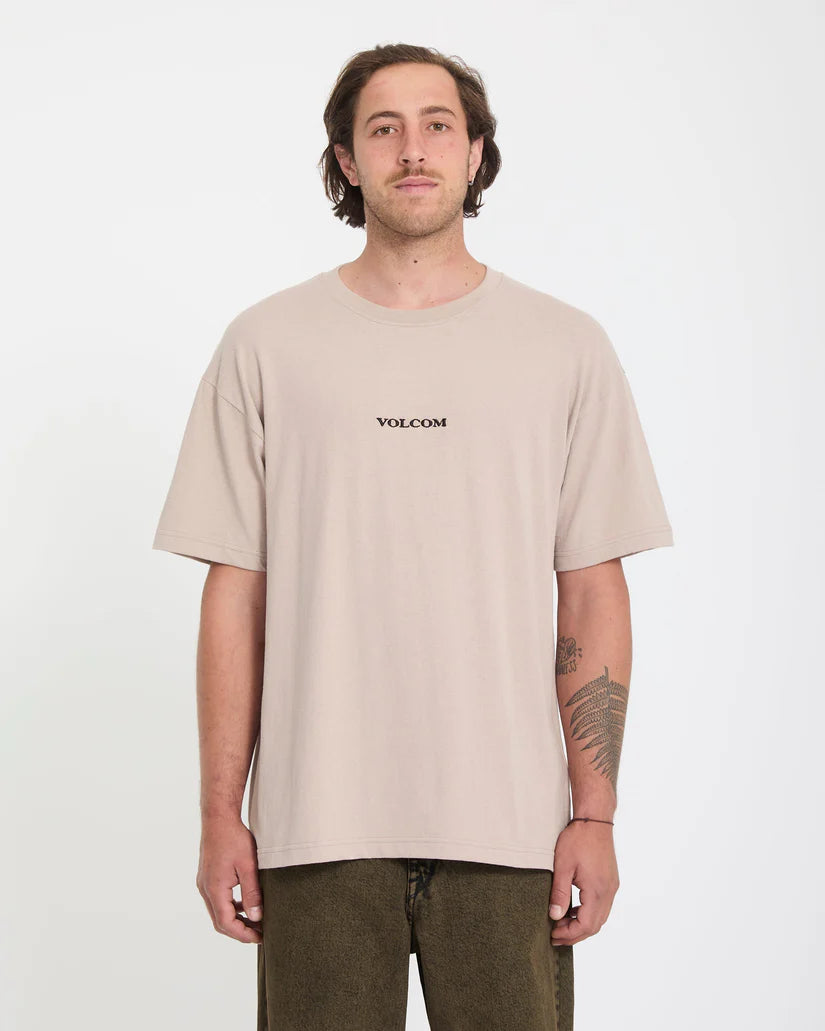 Volcom Stone T-Shirt - Bark Brown, front view