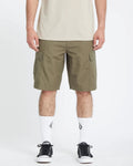 Volcom Strange Tripper 22 inch Cargo Short in khaki, product view 1