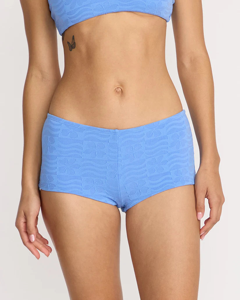 Volcom Women’s Coco Surf Short in blue, front view