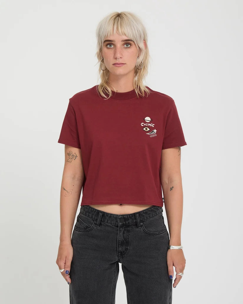 Volcom Women’s Ozzy II T-Shirt in Brick, product view 1
