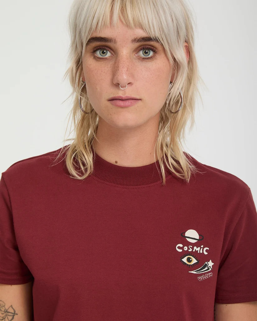 Volcom Women’s Ozzy II T-Shirt in Brick, product view 4