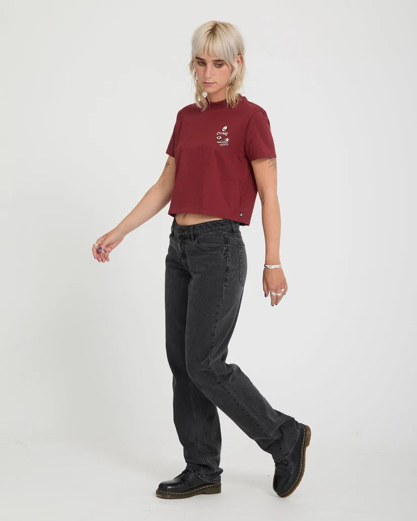Volcom Women’s Ozzy II T-Shirt in Brick, product view 5