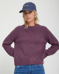 Volcom Women’s Wedmonder Sweater in Orchid, front view